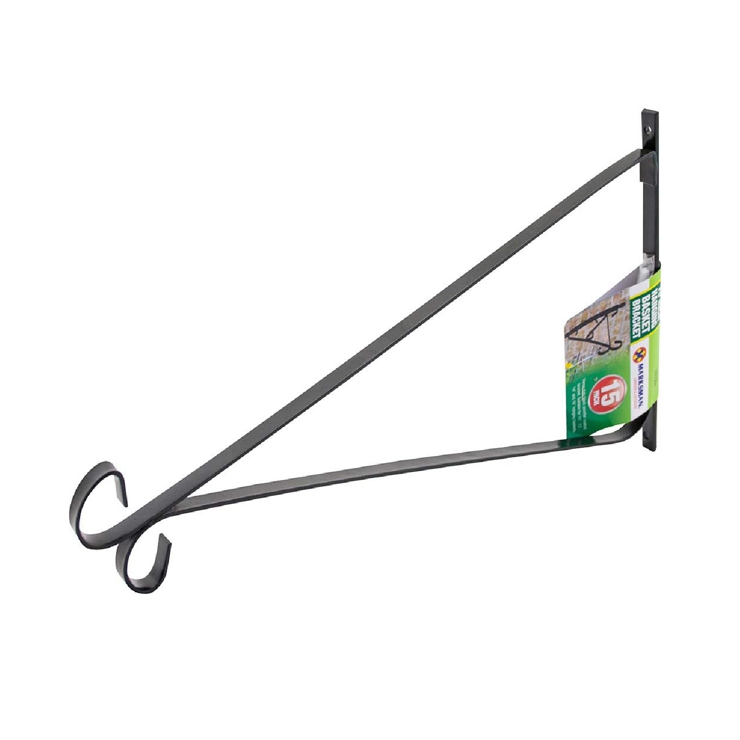 BARGAINS-GALORE Set Of 4 Hanging Basket Bracket 15" Decoration Hook Flowers Garden Diy in Black
