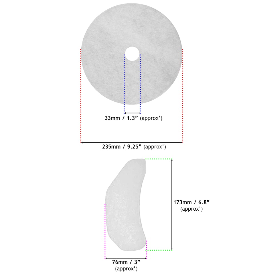 image 1 of SPARES2GO Tumble Dryer Cloth Exhaust + Air Intake Filters compatible with New World NW3KGVTDW NW7KGVTDB NW7KGVTDW (10Pc Filter Kit)