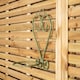 image 3 of Tom Chambers Handcrafted Amalfi Sage Green Metal Steel Garden Patio Herb Plant Flower Pot Wall Mount Holder Green