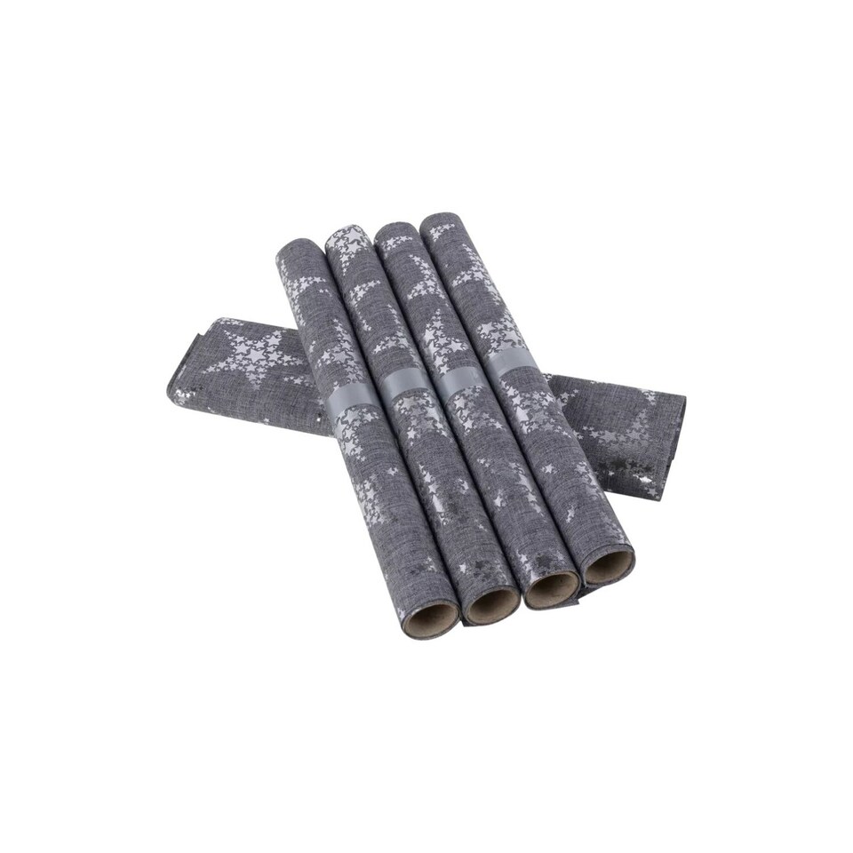image 1 of 180cm Christmas Design Table Runner | Grey | 1