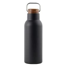 Vinga Ciro Recycled Stainless Steel 580ml Bottle - Black - One Size Black | One Size