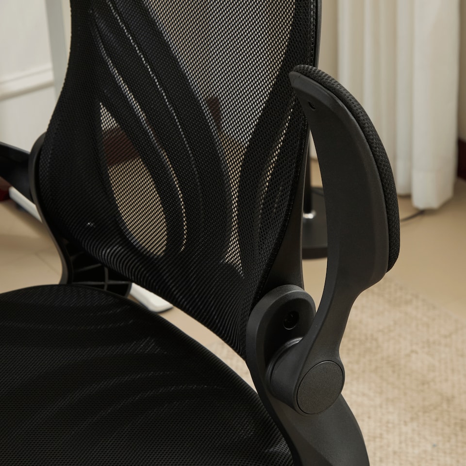 image 1 of Ergonomic Design Office Chair Adjustable Armrests Breathable Foldable
