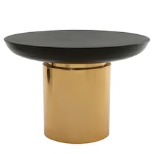Interiors by Premier Kensington Townhouse Black And Gold Side Table