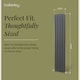 image 5 of Embrace Vertical Double Panel Radiator, 1800mm x 354mm - Anthracite | Grey | Anthracite | 1