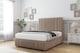 image 2 of Sloomy Kingsley Mink Plush Divan Bed With Mattress 2 Drawers Footend With 54" Floor Standing Headboard & 12" Matching Footboard 6' Super King | Brown | Mink | Super King | 1