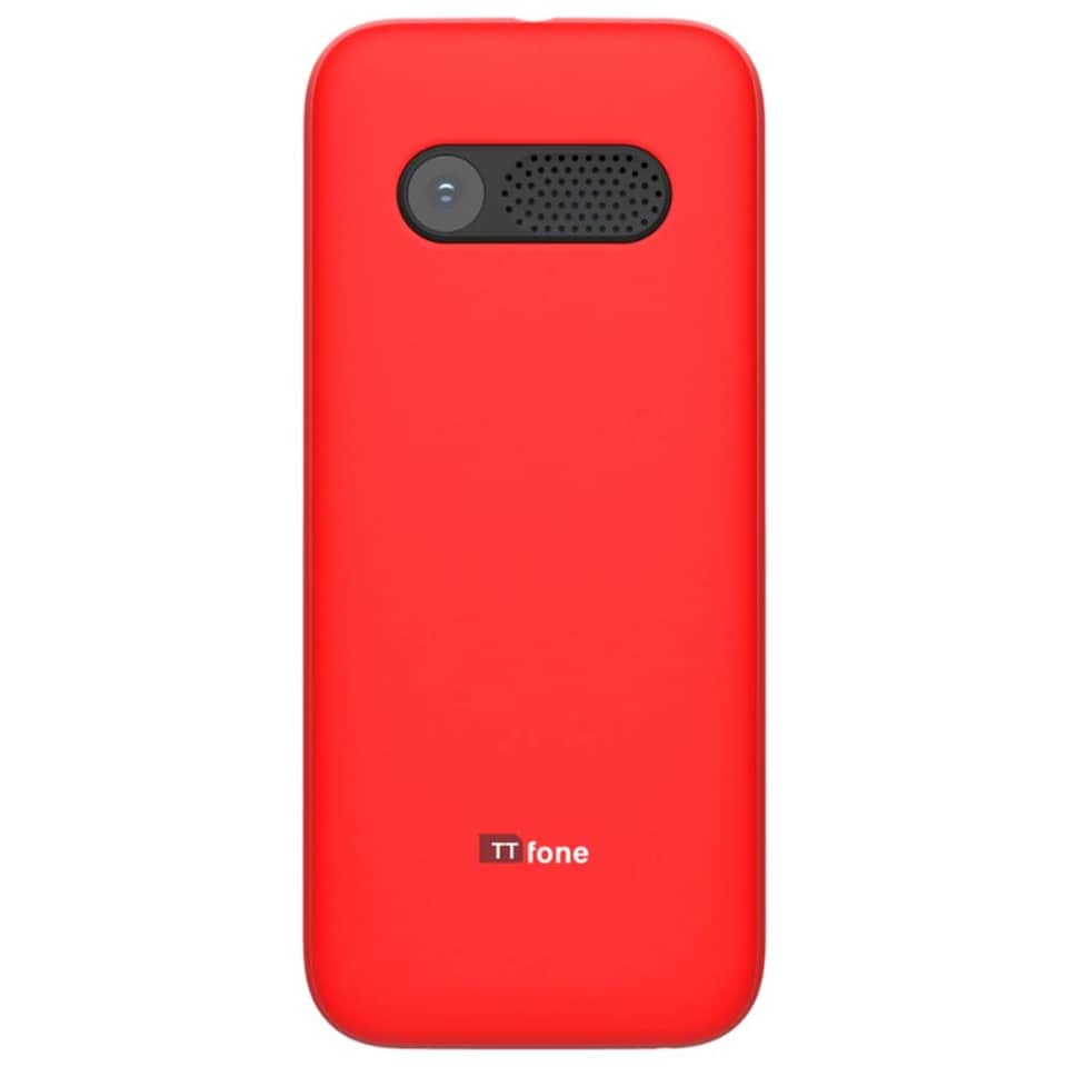 image 1 of TTfone TT150 Unlocked Basic Mobile Phone with Long Battery Life and Dual Sim Red - O2 Pay as you go