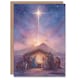 image 1 of Christmas Card Watercolour Nativity Scene with Star of Bethlehem