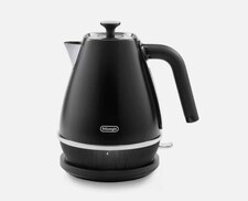 DeLonghi 1.7L Distinta X Stainless Steel Kettle Black