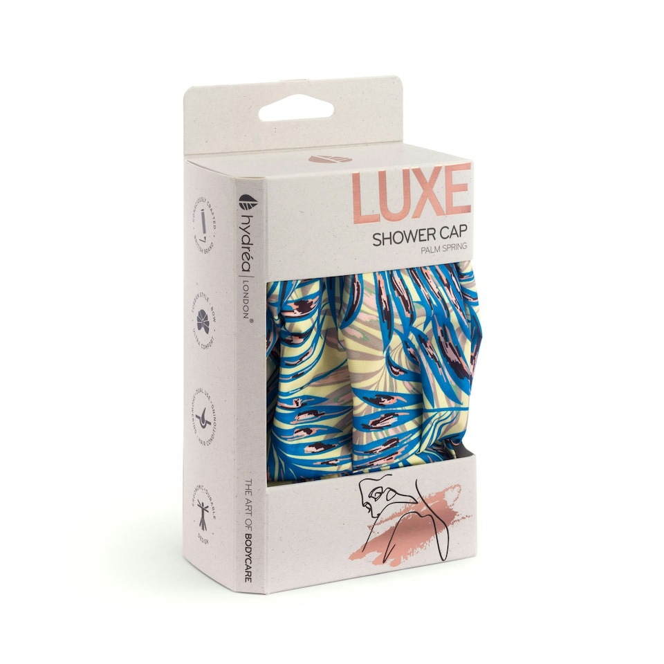 image 1 of Hydréa London Luxury Shower Cap Stylish & Durable for Bath & Shower Green