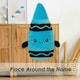 image 4 of Crayon Soft Toy Cute Plushie Huggable Cuddly Stuffed Toy 16cm Blue