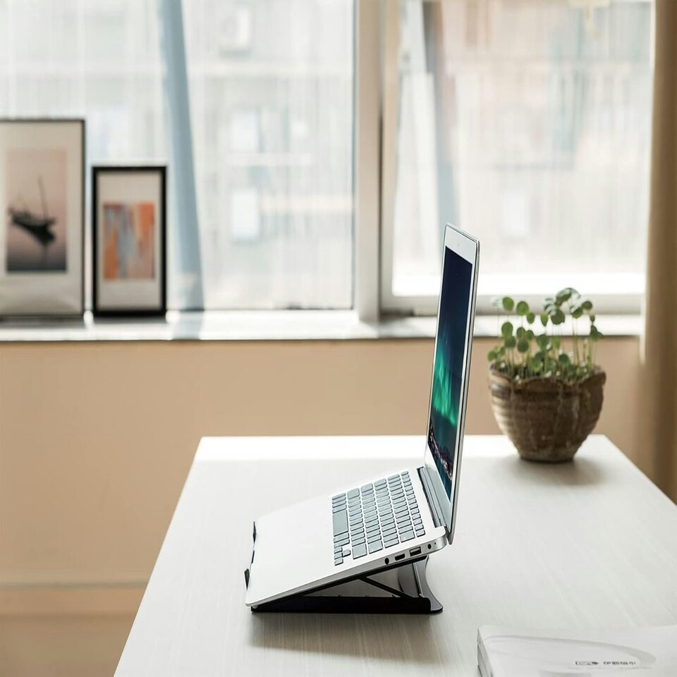 image 1 of DIGITUS Notebook stand - Adjustable in 5 positions - For 10-inch to 15-inch laptops - Robust steel - Black