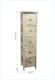 image 1 of 5 Drawer Chest Natural Wooden Tallboy Bedroom Storage Organiser Fully Assembled