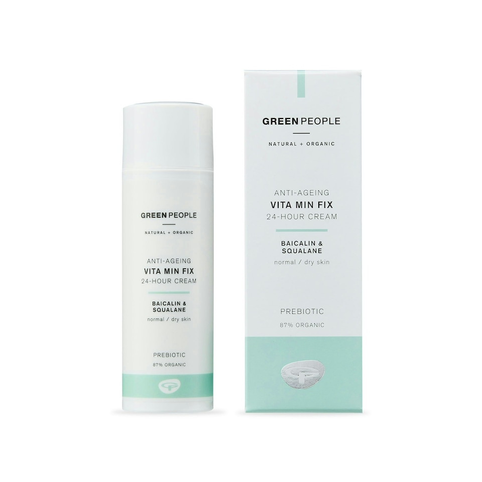 image 1 of Green People Vita Min Fix Moisturiser - 24-Hour Cream - With Squalane for Normal & Dry Skin - Paraben & Alcohol Free - Cruelty Free & Vegan, 50ml
