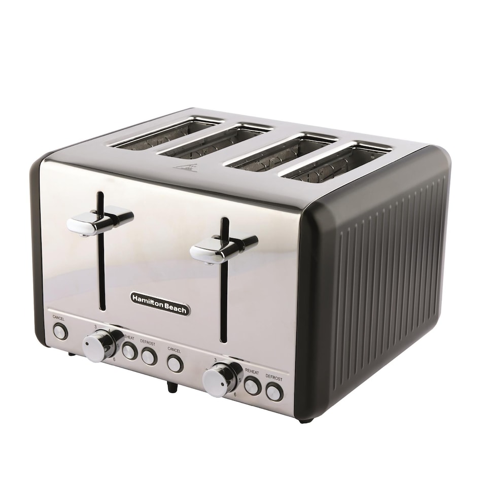 image 1 of Hamilton Beach Harmony 4 Slice Toaster Espresso