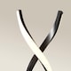 image 5 of ValueLights Infinity Black Double Twist Integrated LED Floor Lamp | Black