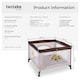image 6 of Playpen Tommy Junior - stable, foldable, mesh with side zip opening, 105 x 105 x 78 cm | Brown | brown | 105 x 105 x 78 cm | 1