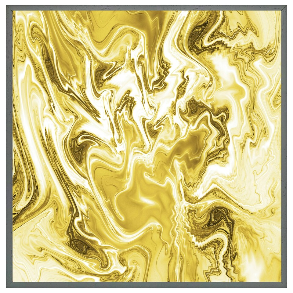 image 1 of Golden swirled marble (Picture Frame) White | XS