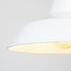 image 1 of ValueLights Retro Style Gloss White Metal Reflector Ceiling Pendant Light Shade
