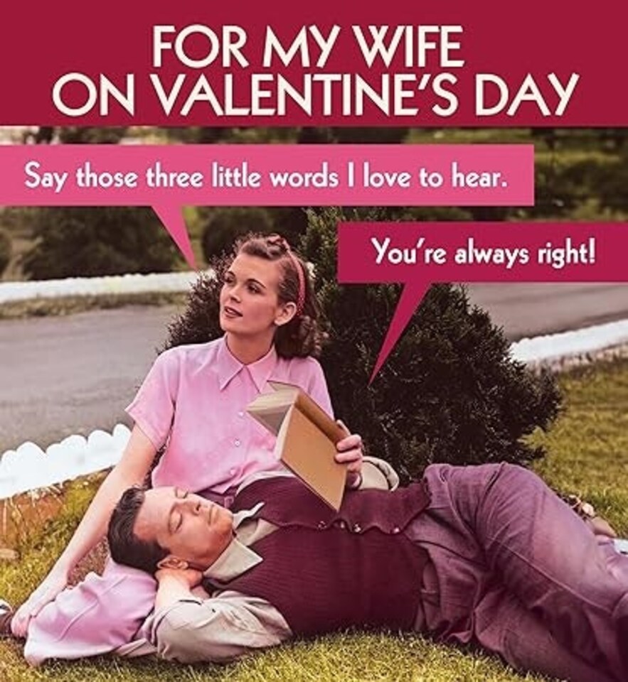 image 1 of Say Those Three Little Words I Love To Hear... - Valentine's Card For Wife
