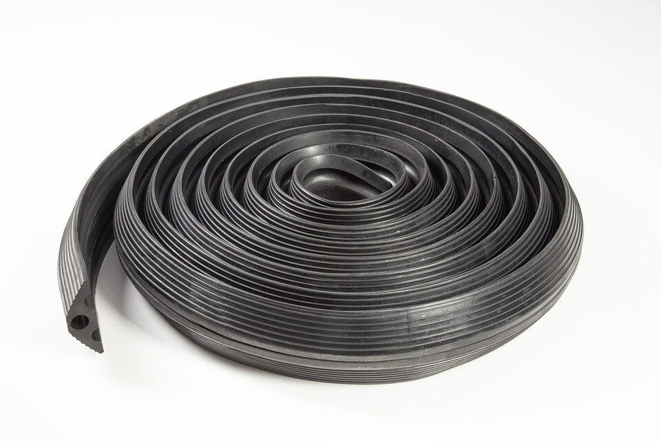 image 1 of The Ramp People Rubber Cable Protector 1m - 9m (6m) - Black 2000kg Capacity 20mm Channel Outdoor