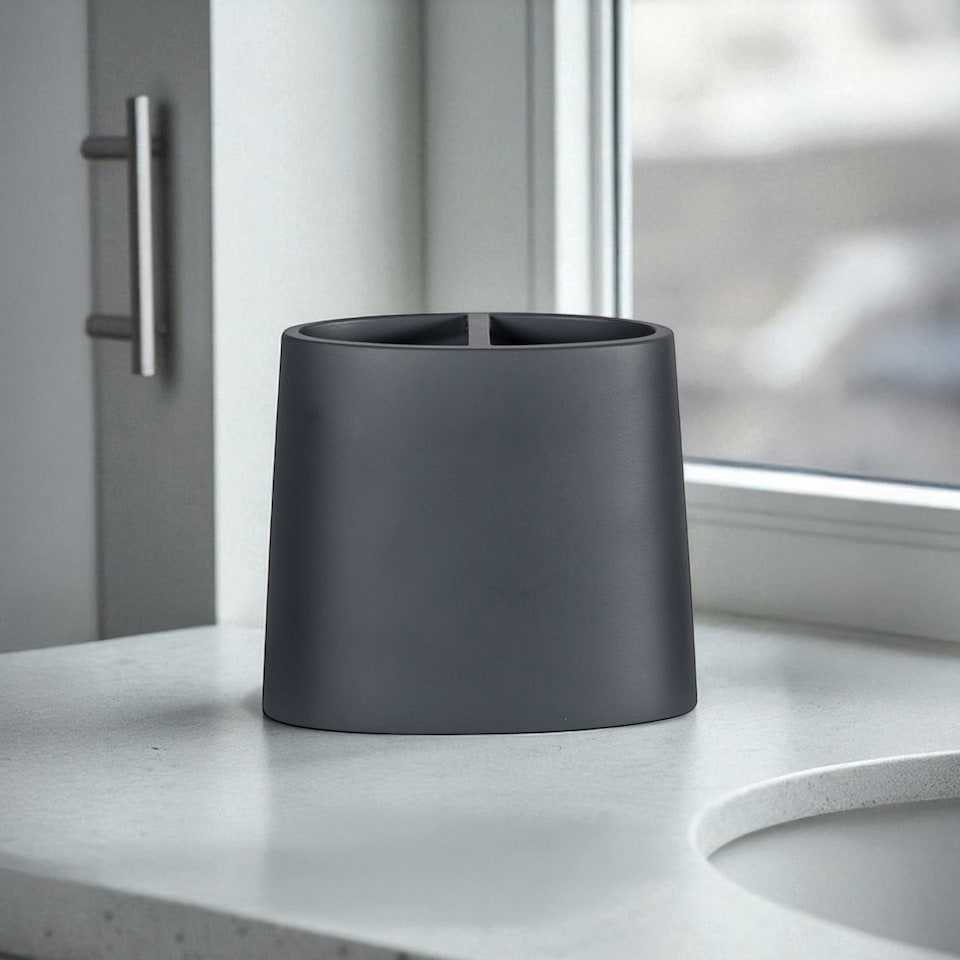image 1 of Showerdrape Alto Grey Toothbrush Holder | Grey | 1