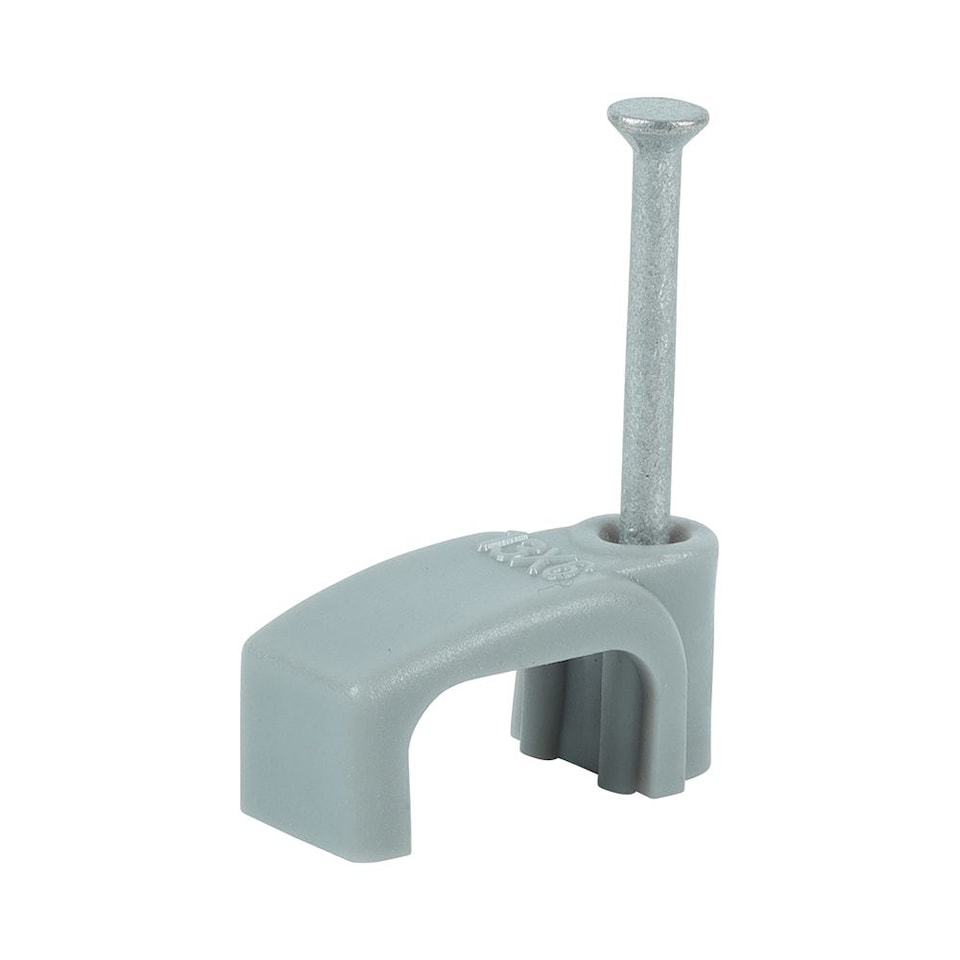 image 1 of Timco - Flat Twin & Earth Cable Clips - Grey (Size To fit 4.0mm - 100 Pieces)
