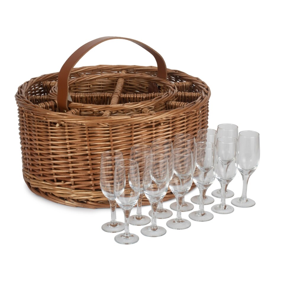 image 1 of Wicker Light Steamed Garden Party Basket