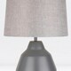 image 7 of First Choice Lighting Pair of Grey 39cm Touch Lamps with Grey Shades Grey | Grey