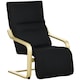 image 6 of HOMCOM Lounge Chair Recliner Adjustable Footrest Home Black