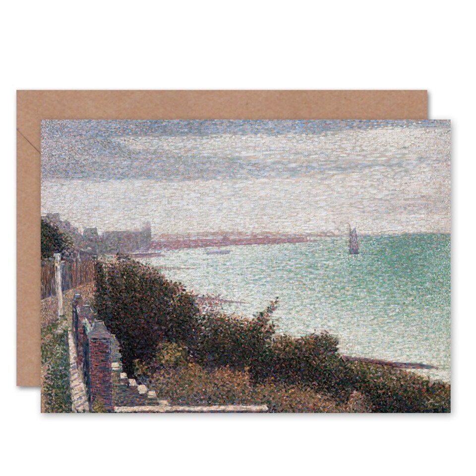 image 1 of Georges Pierre Seurat Grandcamp Un Soir Art Card