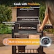 image 3 of VonHaus Charcoal BBQ XL Portable Barbecue with 1 Shelf