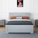 image 3 of 5ft King Size 4 drawer storage, Solid,strong,grey painted wood bed frame.Wooden bedstead | Grey | King