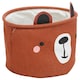image 5 of 2 Pc Kids Animal Character Storage Baskets Toys Space Saving Organiser Hampers | Multi | One of Each