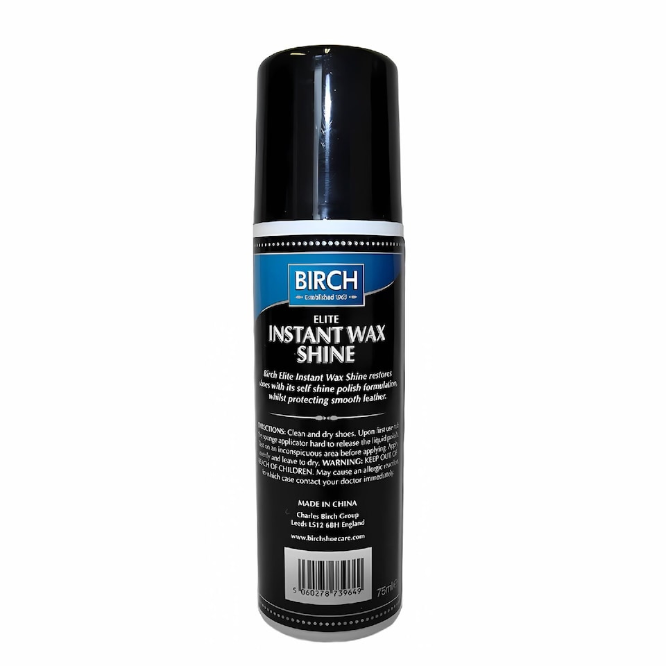 image 1 of BIRCH Elite Instant Wax Shine - Quick Buff-Free Gloss for Shoes and Boots 75ml | Brown | Brown