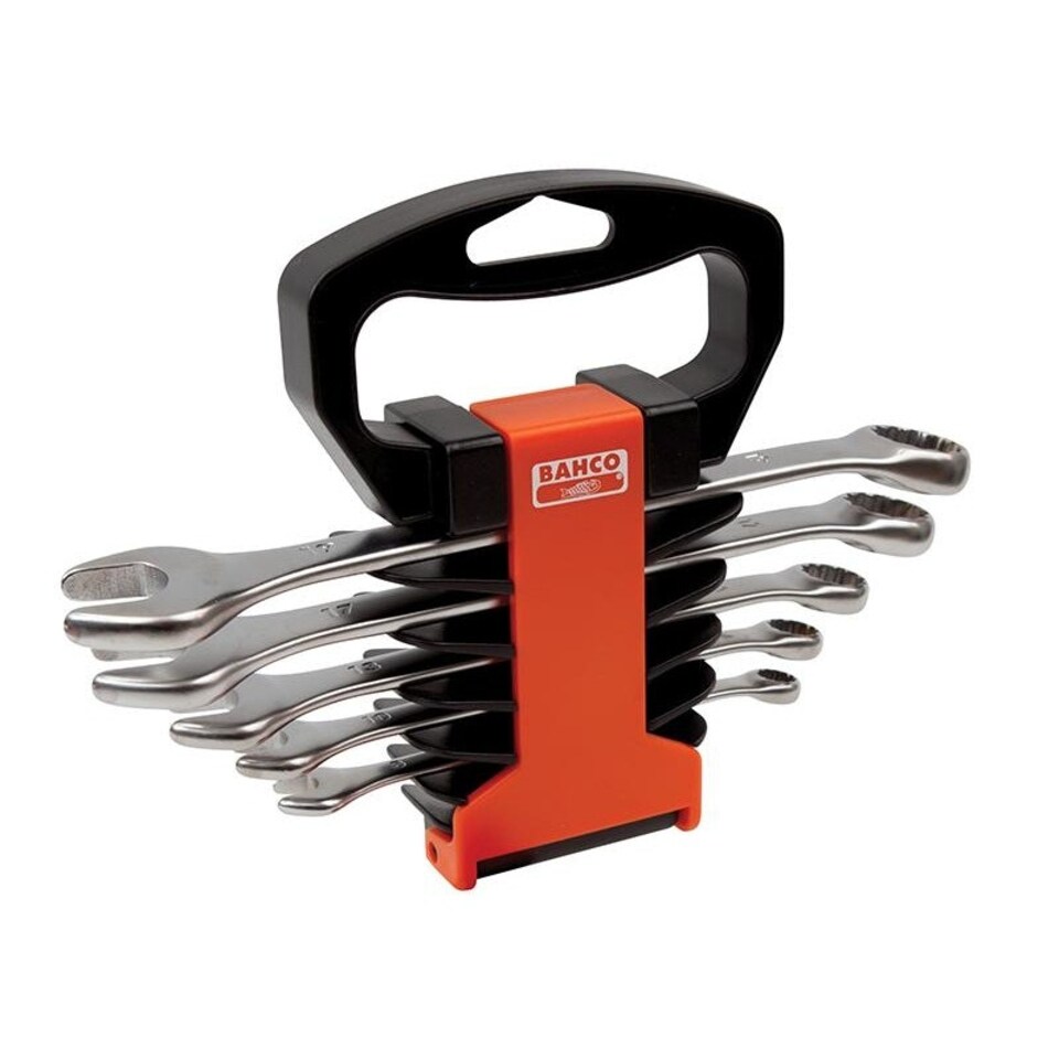 Bahco Chrome Polished Combination Spanner Set, 5 Piece - Multi Colour - One Size