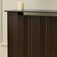 image 3 of OHS Ribbed Small Radiator Cover Slatted Engineered Wood | Brown | Dark Brown Wood