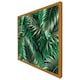 image 4 of Tropical leaves on black (Picture Frame) Black | L