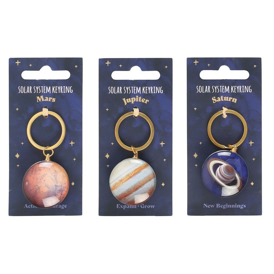 image 1 of Something Different Solar System Keyring Set (Pack of 9) - Multicoloured - One Size