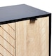 image 7 of VonHaus Industrial Sideboard Storage Cabinet, 4 Doors & 4 Shelves Black