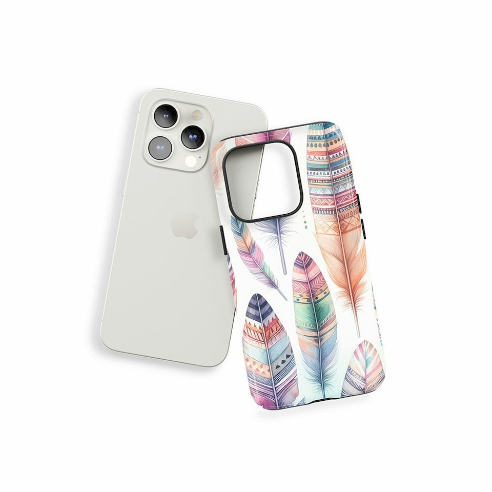 image 1 of Big Feather Phone Case | Multi | iPhone 16e
Tough | iPhone 16e
Tough