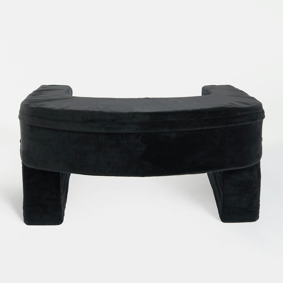 image 1 of OHS Soft Comfy Armrest Reading Laptop Gaming Bed Desk Lap Pillow With Storage Pockets | Black | 65 x 56 x 34cm