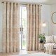 image 2 of Hoem Nola Abstract Oat Eyelet Curtains (W)168cm x (D)137cm Multi