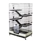 image 1 of Rat, Chinchilla & Ferret Cage 100cm - Windsor 5-Level Grey/White | Little Friends