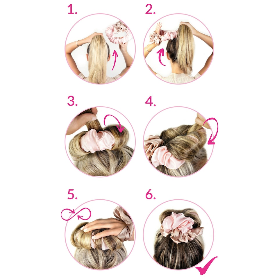 image 1 of Brushworks Heatless Curling Scrunchie