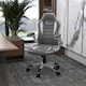 image 2 of Vinsetto Computer Gaming Chair, Office Desk Swivel Chair, PU Leather Racing Chair with 90 Flip-up Armrest, Adjustable Height and Rolling Wheels, Grey