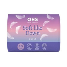OHS Soft Like Down Duvet 4.5 TOG Quilt | White | Double