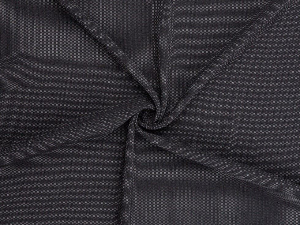 Minerva Black & White Deadstock Woven Tweed Crepe Dressmaking Fabric per metre - 146cm / 57" Wide