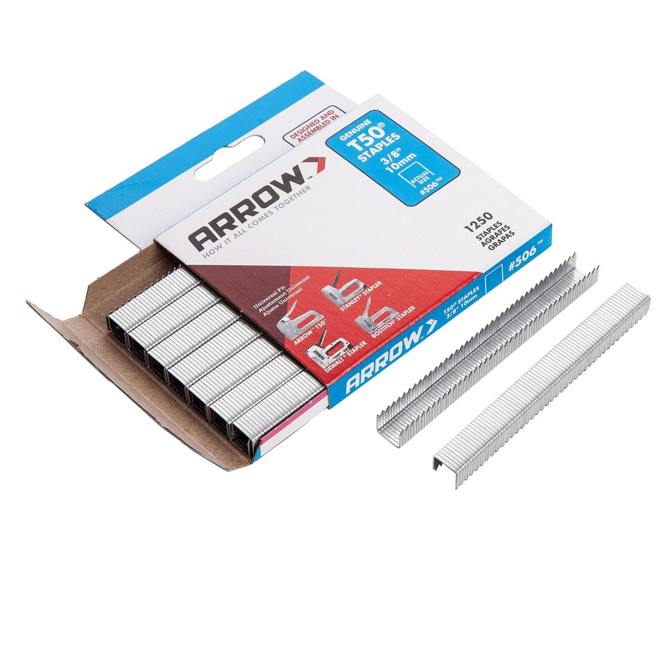 image 1 of Arrow Heavy Duty Staples (Pack of 1250) | Silver | Silver | 8mm | 1