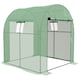 image 1 of Outsunny 1.8 x 1.8 x 2m Polytunnel Greenhouse with Doors and Mesh Windows