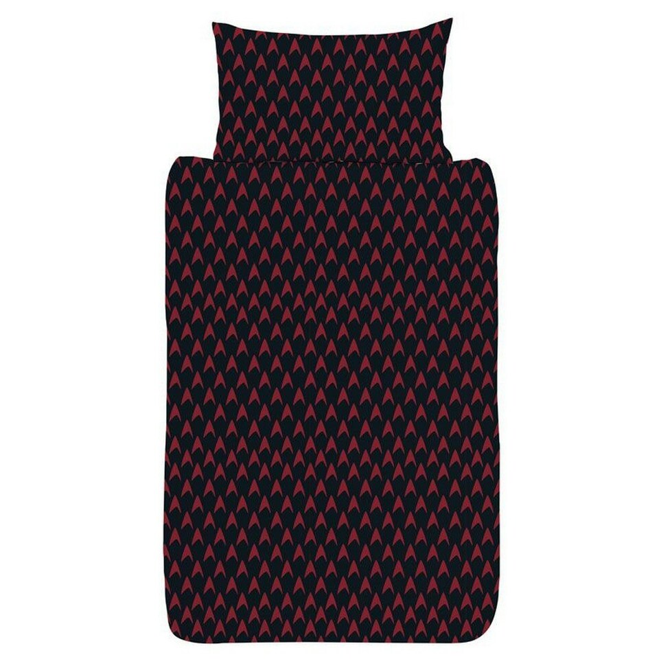 image 1 of Star Trek: The Next Generation Uniform Duvet Cover Set - Burgundy/Black - Single Red | Single